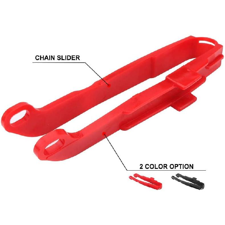 AnXin Motorcycle Red Plastic Chain Slider Guide Protector for XR250R 1991-2004 XR400R 1996-2004 XR600R 1991-2000 XR650L 1993-2024