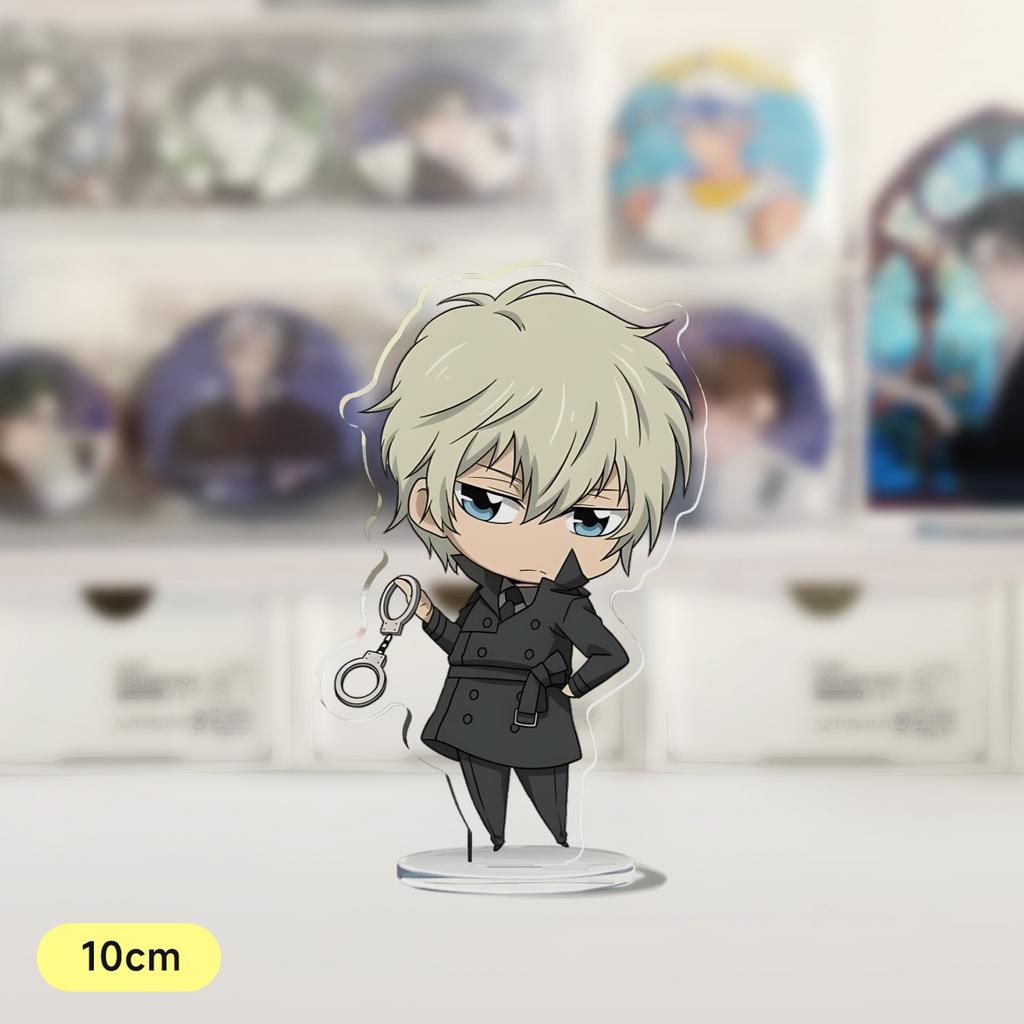 Anime Katekyo Hitman Reborn 10cm Acrylic Stand Model Figures Sawada Tsunayoshi Gokudera Hayato Cosplay Desk Decor Model Gifts
