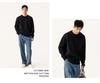 Men's High-End Round Neck Knit Sweater - Black & Red, Warm Autumn/Winter Inner Wear, In Stock with Tags