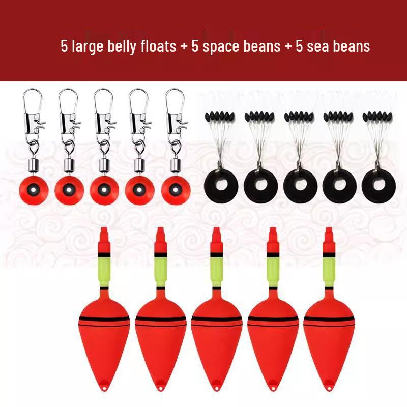 Flotador de Pesca Luminoso de Barriga Grande para Lanzamiento Largo para Mar y Carpa Plateada