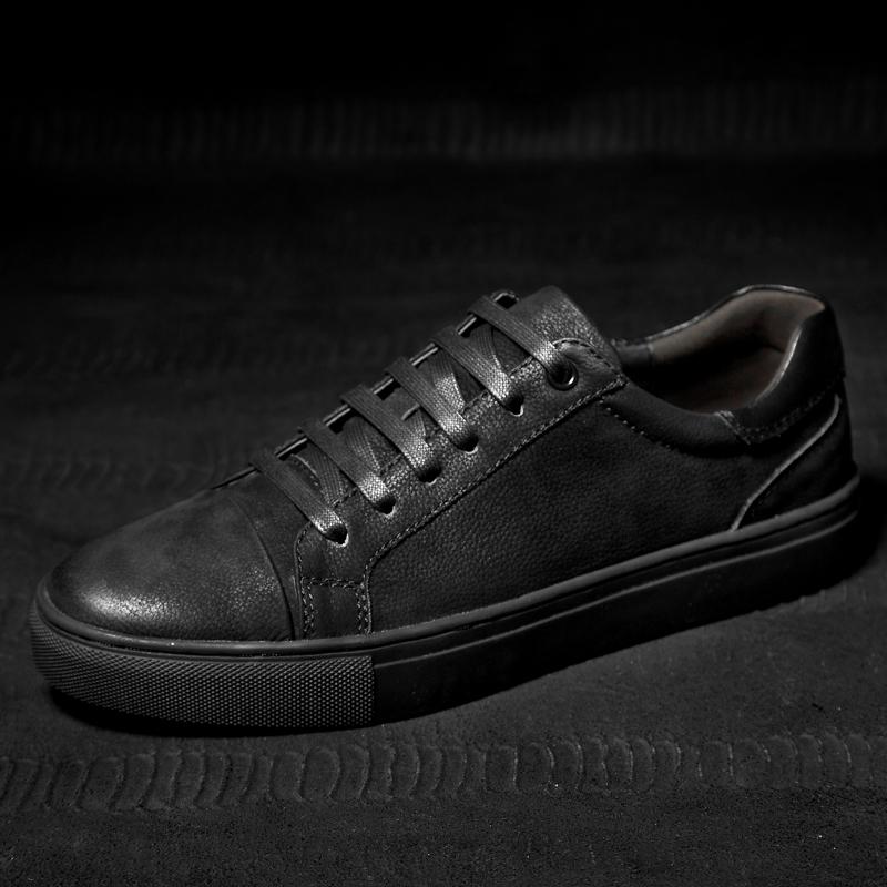 Trendy Brand Men's Genuine Leather Casual Shoes Sports Shoes Men's Outdoor Hiking Shoes Park Walking Shoes Free Delivery