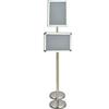 Retractable Stainless Steel Display Sign Stand