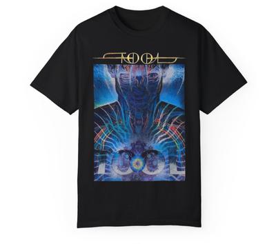 T-Shirt con Stampa Grafica Bicolore di Gruppo Musicale - Maglietta Rock Metal Vintage