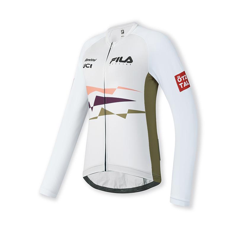 Fila Cycling Sports Leisure Knitted Versatile Fashion Jacket Women Jackets Void-Gray A11W518503F-GY