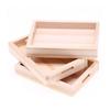 Miniature Wooden Dollhouse Food and Dessert Tray for Dining Table Scene