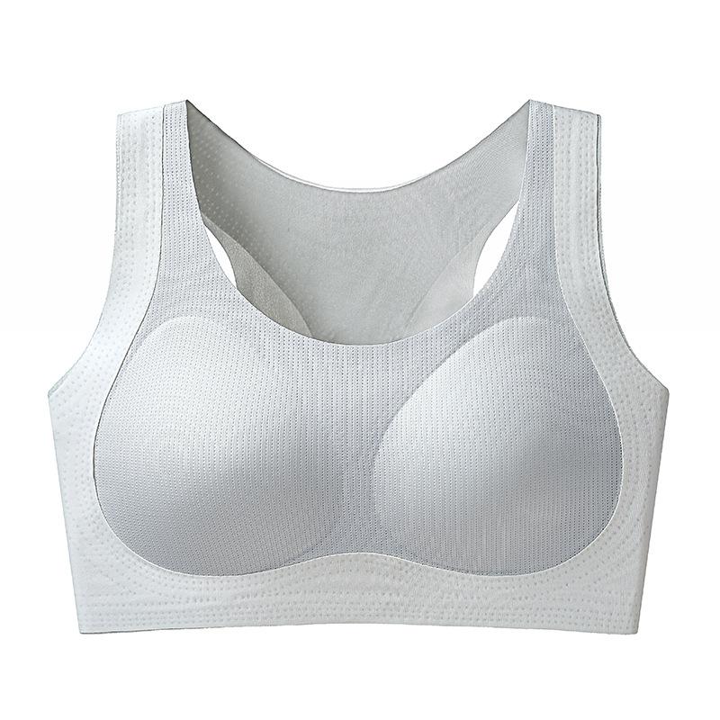 

Adolescent developmental sports students Junior high school students Physical education class Shockproof running Anti-hanging bra m [recommended weight 30-42.5kg] светло-серый