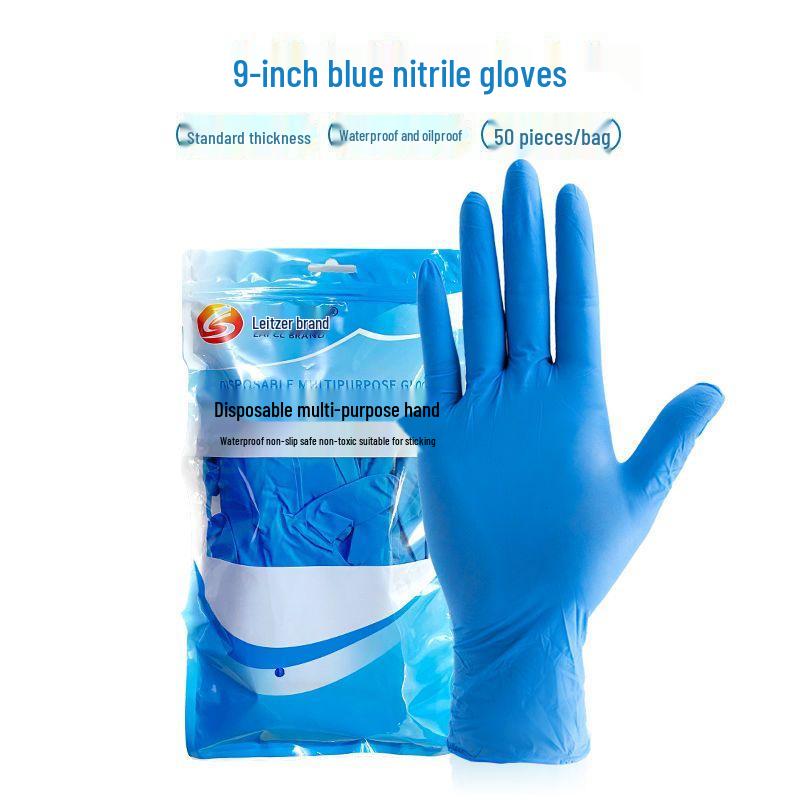 Extended Thick Waterproof Nitrile Disposable Gloves for Dishwashing and Catering