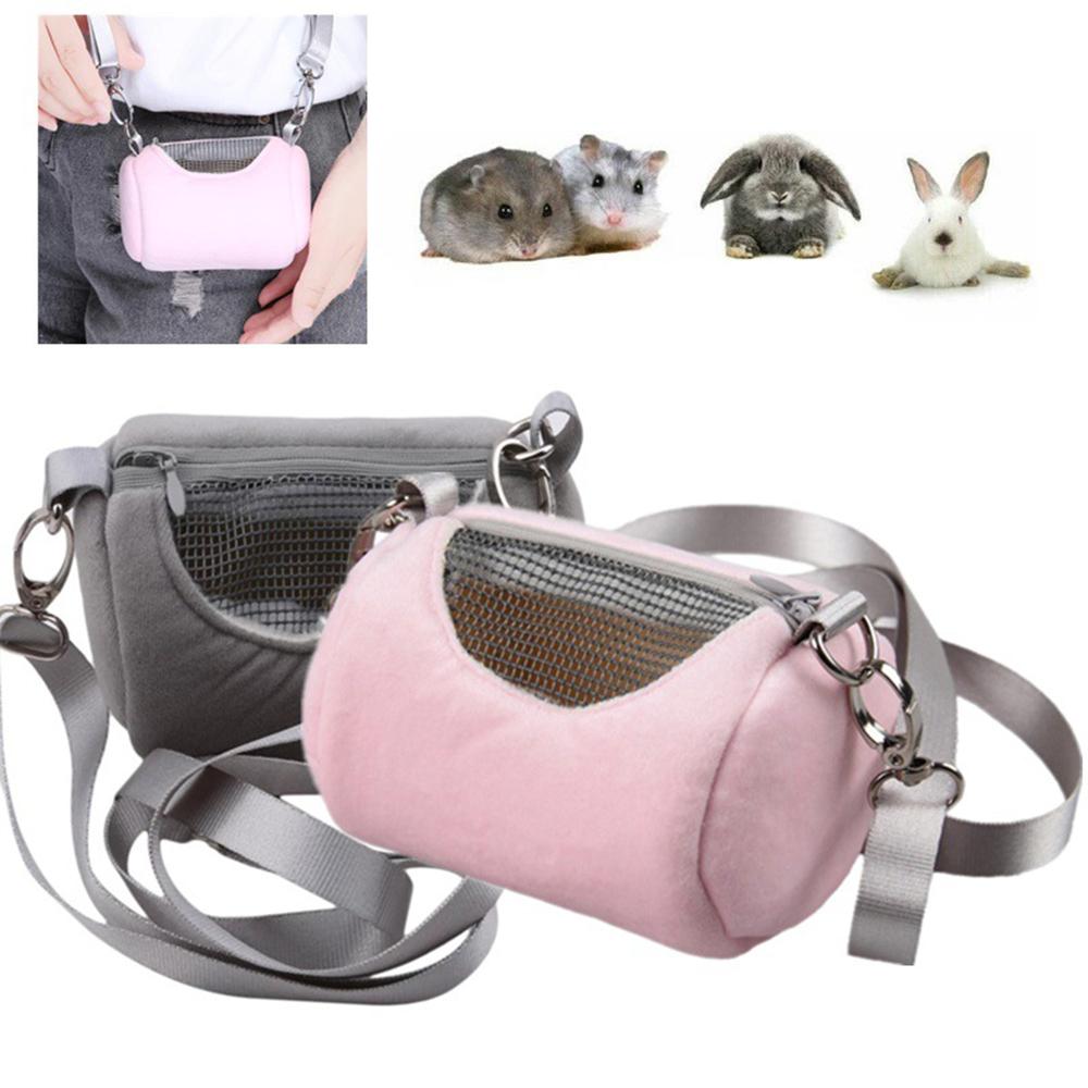 1Pc Small Pet Backpack Hamster Carrier Bag Portable Cylinder Satchel Flying Squirrel Travel Breathable Mesh Pouch Pet Supplies