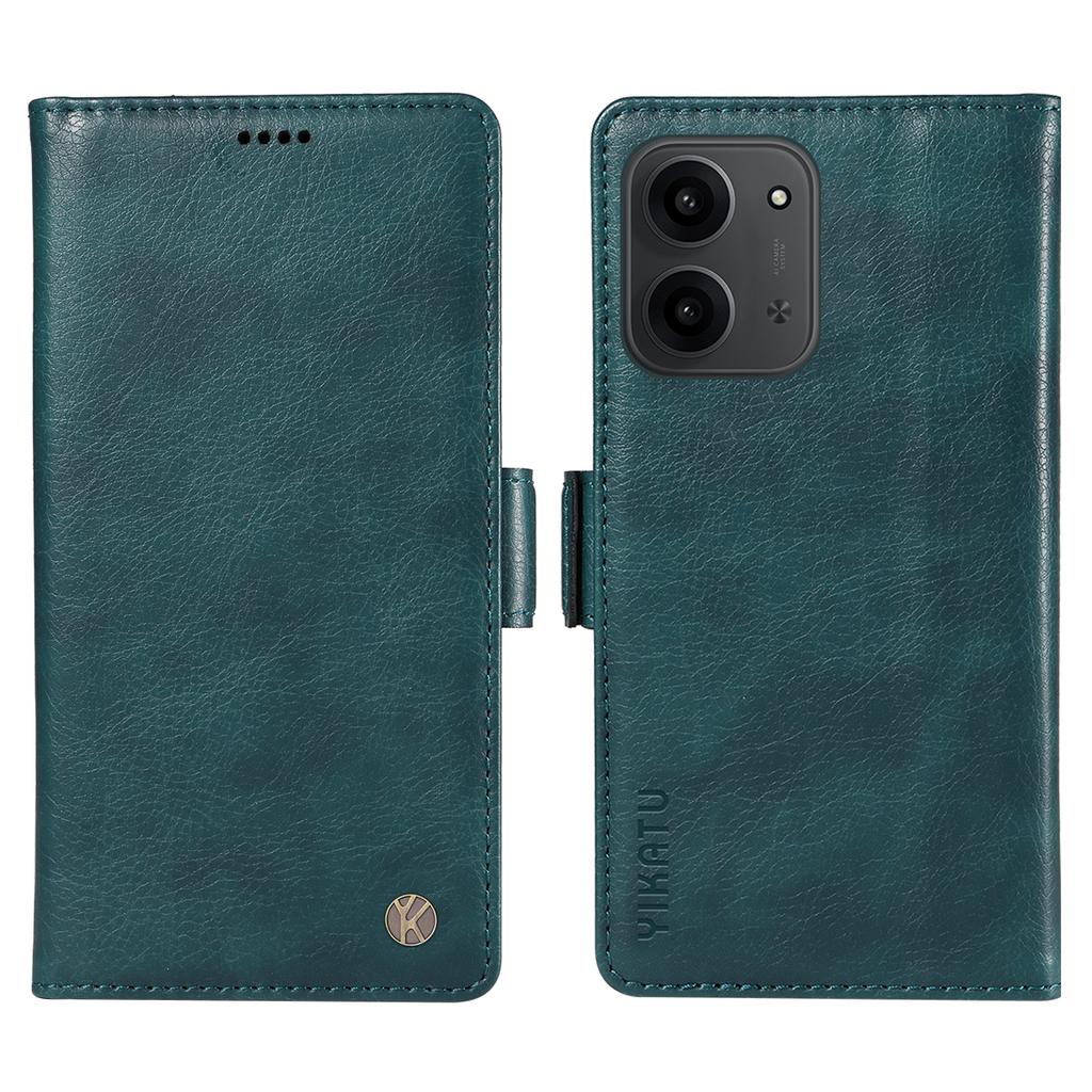 For Xiaomi Redmi 15C 4G (171mm) Case YIKATU YK-007 Litchi Texture PU Leather Wallet Phone Cover