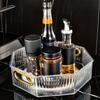 Turntable Storage Box Portable Fruit Basket Suitable for Cabinets Storerooms Kitchen Countertops Refrigerator Offices