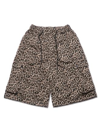 ROCKPSYCHO Leopard Bermuda Shorts Bruin