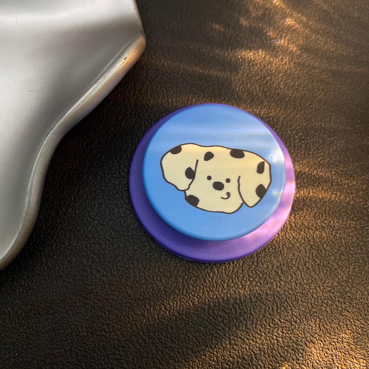 

Cute Dog Tomato MagSafe Magnetic Stand Strong Suction Portable Desktop Holder with Telescopic Airbag