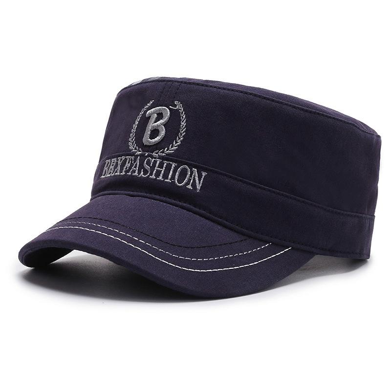 Autumn Hat Personality Spring and Autumn Flat Top Hat Alphabet Baseball Cap Outdoor Street Embroidery Cap