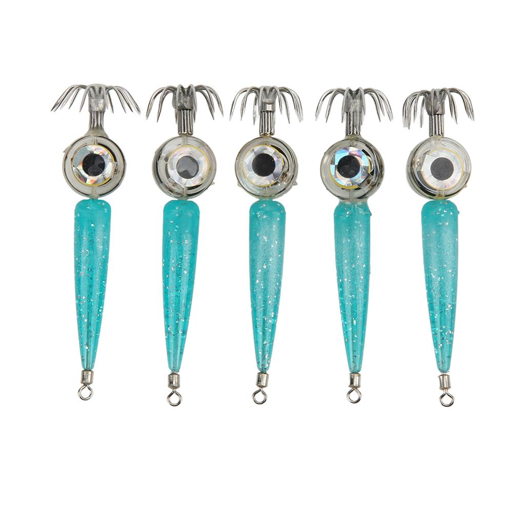 5 szt. Haczyk LED Ośmiornica Mocna Penetracja Stal Wysokowęglowa Elektroniczne Wędkowanie Światło Ośmiornicy dla