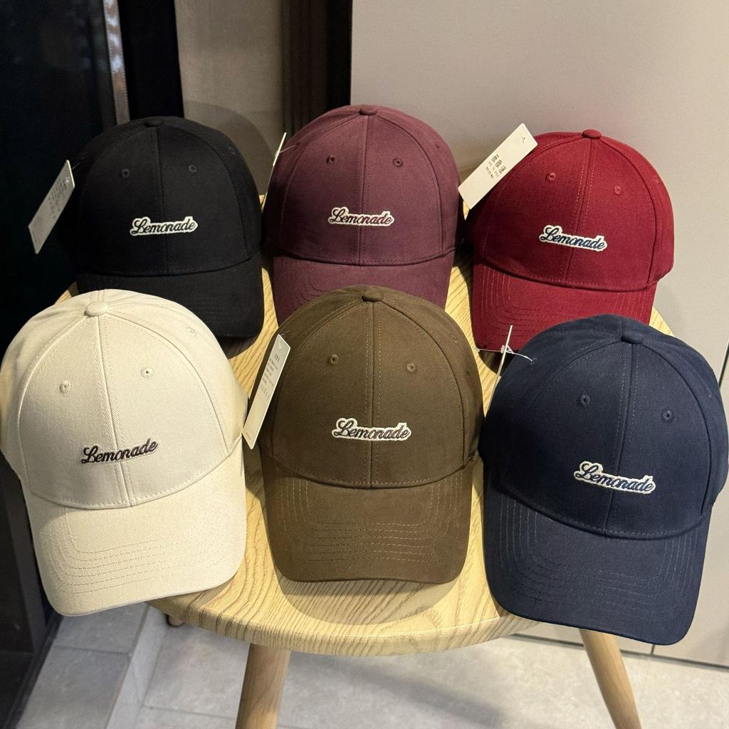 New Korean Style Simple and Versatile Casual Baseball Hat for Women Autumn Shopping Fashion Letter Embroidered Peaked Cap
