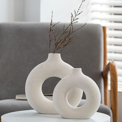 Nordic wazon okrągłe puste ceramiczne pączki doniczka strona główna salon akcesoria do dekoracji wnętrza biuro dekoracja na biurko prezent