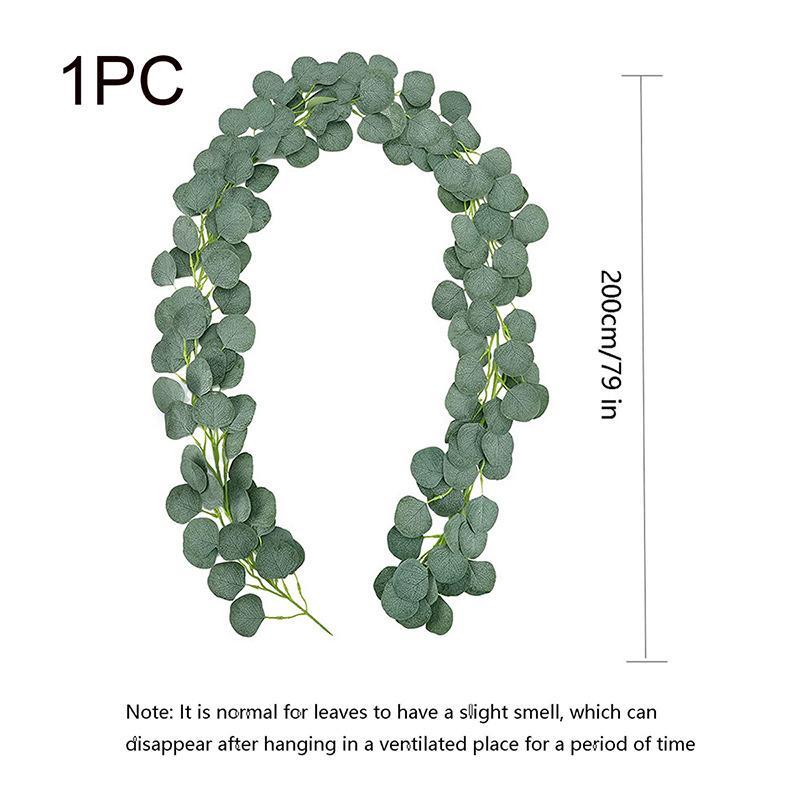 Eucalyptus Leaf Vines, Simulated Green Plants, Wedding Home Vines, Background Wall Decoration