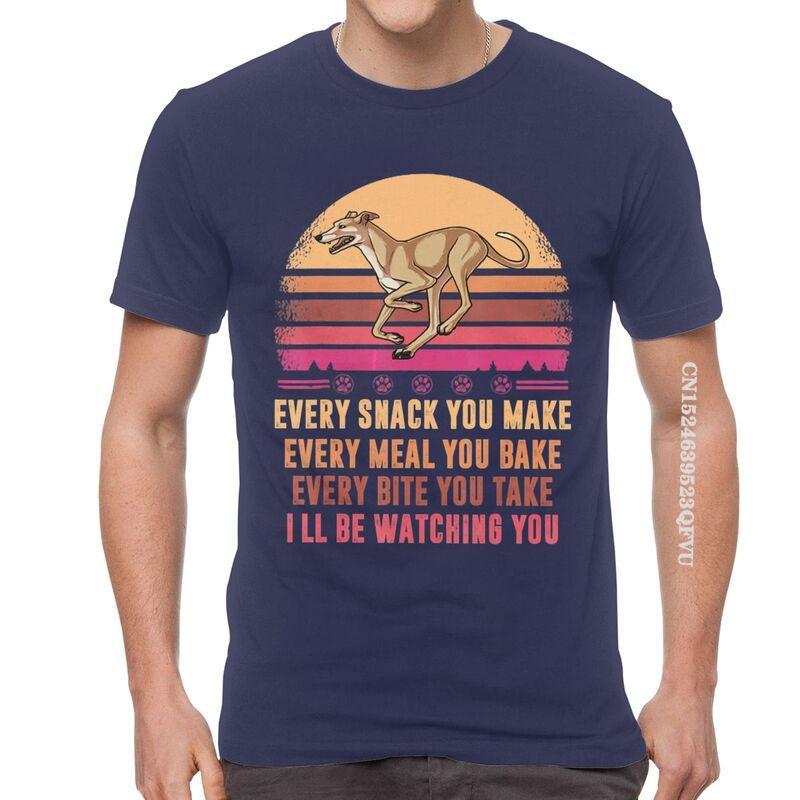 Greyhound T Shirts Men Novelty T Shirts Whippet Sighthound Dog Lover Tshirts Cotton Oversized Tee Tops Kawaii Clothes