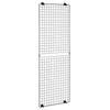 3 Packungen Gitterwandpaneele, 610 x 1828 mm Drahtgitterpaneele Displayständer, Wandmontiertes Kunst-Display-Regal, Schwarzes Kohlenstoffstahl-Wand-Gridwall für
