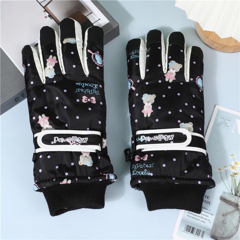 

Водонепроницаемые варежки Ветрозащитные уличные велосипедные перчатки Лыжные перчатки Противоскользящие зимние перчатки для катания на лыжах, пеших прогулок на открытом воздухе, бега One Size