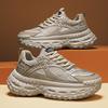 New Mesh Breathable Outdoor Casual Sports Shoes Men's Heightening Tire Sole Thick-soled Dad Shoes Men's