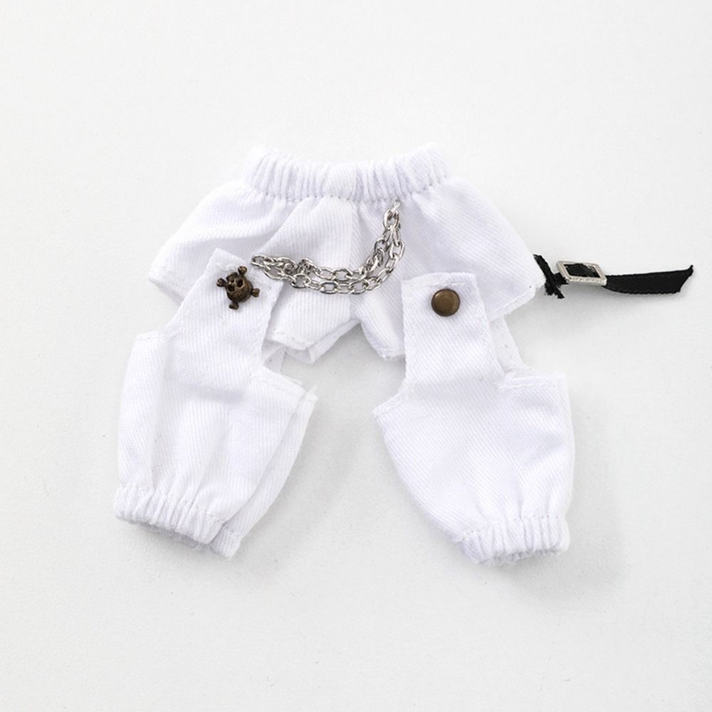 Denim Long Pants Doll Chain Leggings For 1/11 OB11 Dolls for 1/12 Mini BJD Doll Casual Wears Pants Clothes Doll Accessories