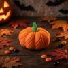3D Printed Pumpkin Twist Puzzle Toy Stress Relief Fidget Spinner Desk Toy for Adults and Kids Durable Plastic Construction