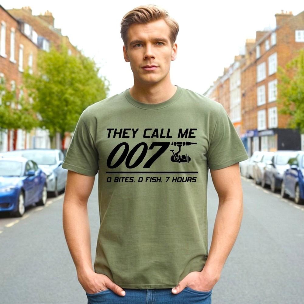 THEY CALL ME 007 | FUNNY MEN#039;S TShirt 100% Cotton | S To 5XL | JOKE Top Tee Unisex T-Shirt XL