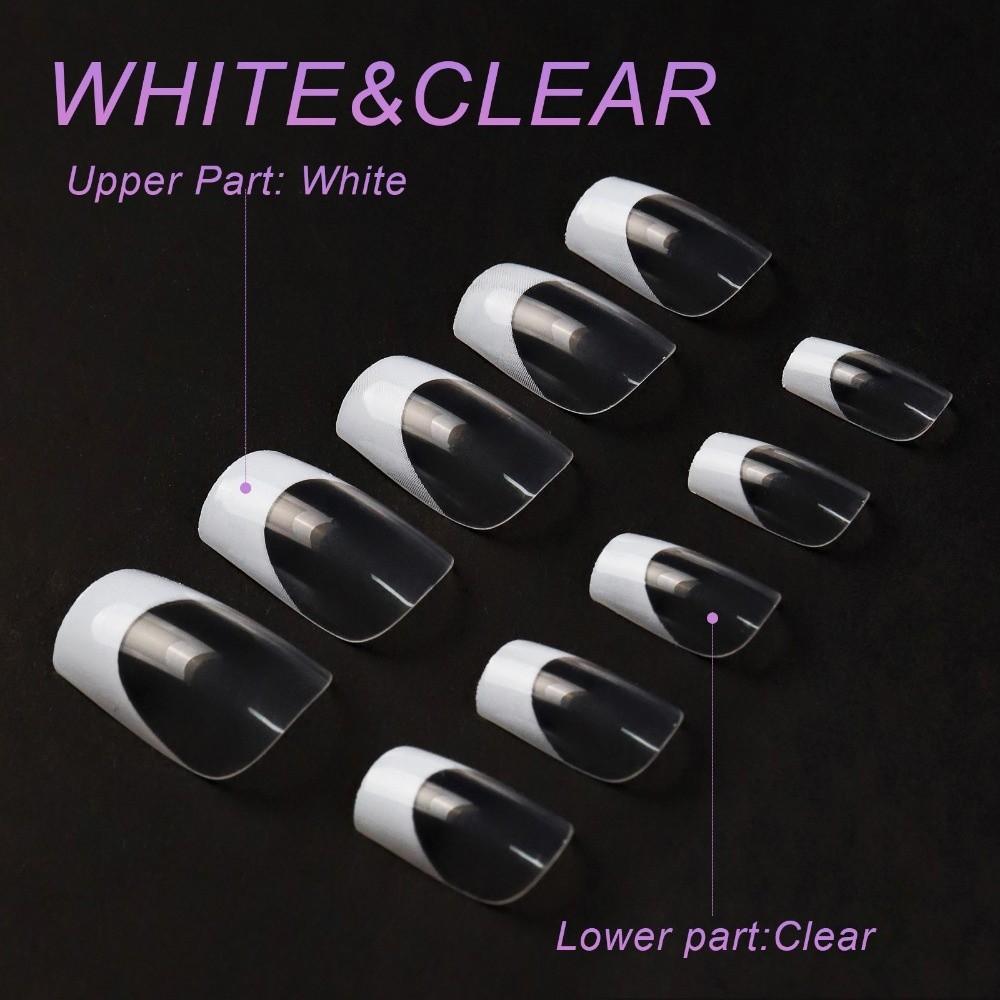 120Pcs High Clear Press on Nails Detachable Nail Tips New Fake Nail Women