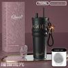 New 316 Stainless Steel Thermos Cup, Simple and Stylish, Large Capacity Thermos Cup with Ceramic Inner Liner, Portable Car Water Cup