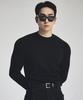 ASTROVE Sporty Knit Muscle Long Sleeve T-Shirt Black