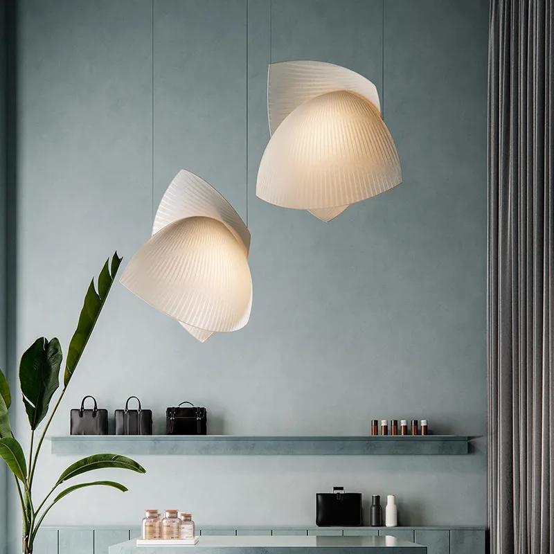 Modern Designer  Fabric Led Pendant Light Living Dining Room Led Chandeliers Lighting Home Decor Hanging Lamp Luminaire