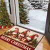 1pc Rustic Christmas Floor Rug Suitable for Porch Entryway Living Room Balcony - Non-Slip Backing Machine Washable Suitable for /Christmas Farmhouse R