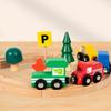 DIY Assembly Children Wooden Train Rail Signal Light Track Accessories Toy  Kindergarten