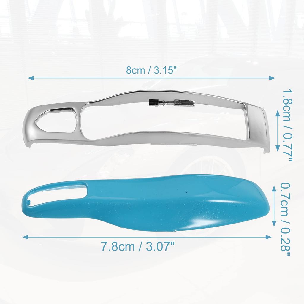 ACROPIX Car Remote Key Cover Case for Porsche and Macan, Blue, 3-Piece Set