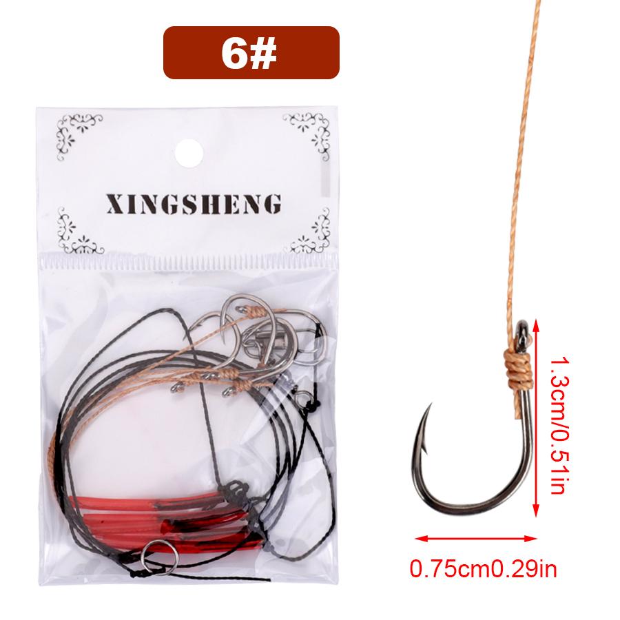 1 hak obrotowy ze stali wysokowęglowej z 5 małymi haczykami Sprzęt wędkarski, sprzęt spinningowy, przynęta, przynęty