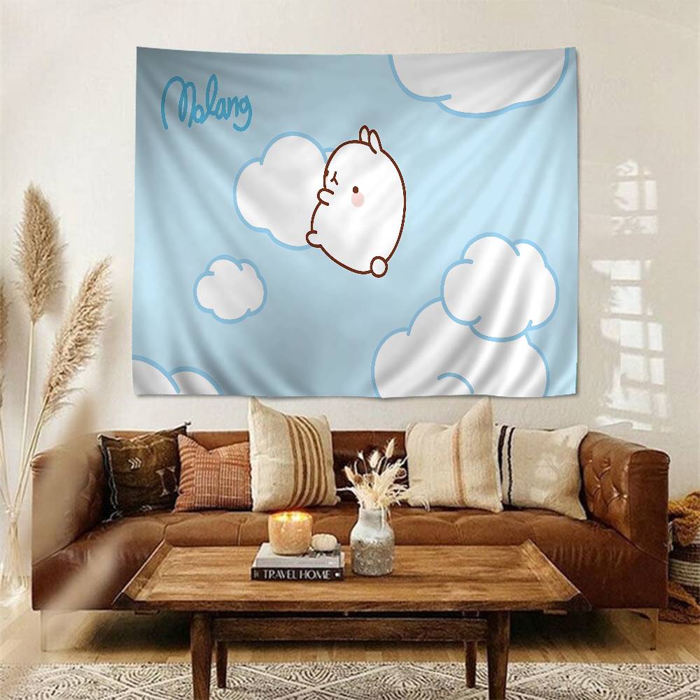 Kawaii MMolangs Colorful Tapestry Wall Hanging Hanging Tarot Hippie Wall Rugs Dorm Wall Art Decor