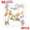 Cat Knitting Stitch Markers Metal Animal Enamel Charms Crochet Locking Knitting Markers Sew Accessories
