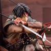 Attack On Titan: Battle-Damaged Captain Levi Squatting Pose Bonus Edition Action Figure