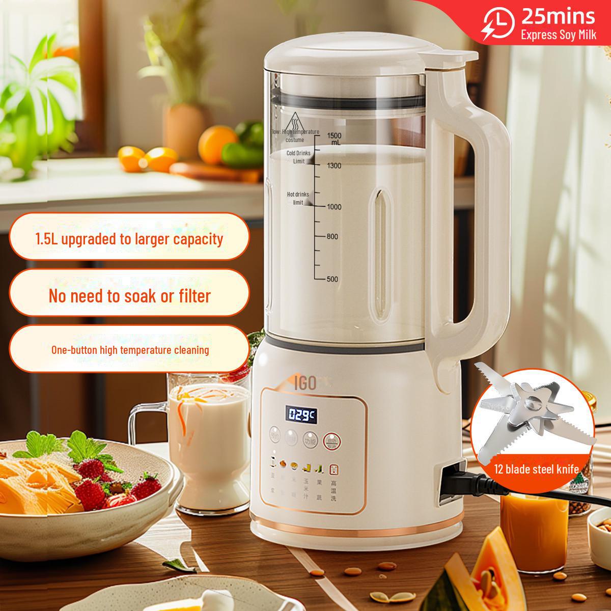 

Чайник для соевого молока Chigo и многофункциональный кухонный комбайн с функцией шумоподавления