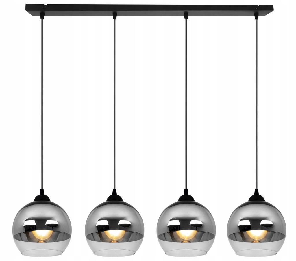 ELEGANT HÄNGENDE LAMPE, GLASLAMPE, CHROM LED