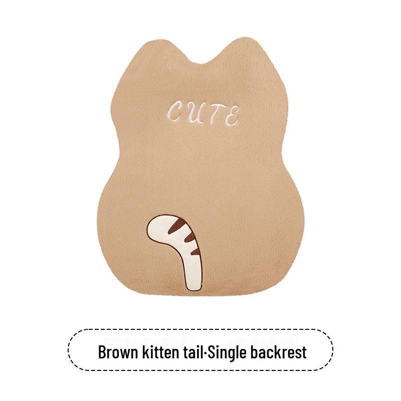 Cartoon Kitten Winter Plush Car Seat Cushion for Honda Civic, Haoying, XRV, Inspire, CRV