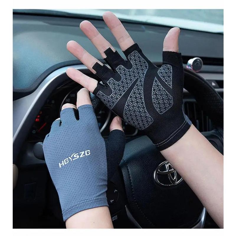 Outdoor Camping Motorcycle Gym Fitness Gloves Non-Slip Unisex Gloves Shockproof Fingerless Gloves Cycling Equipment Summer
