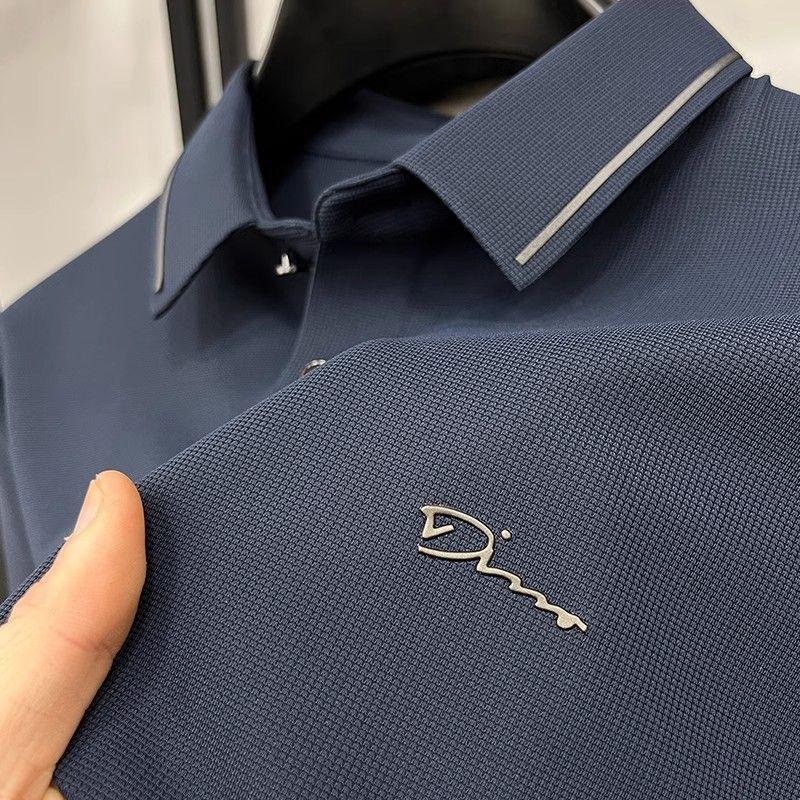 Men's Casual Business Short Sleeve Polo Shirt Breathable Comfortable Daily Wear Outdoor Vacation Business Casual Polos for Men