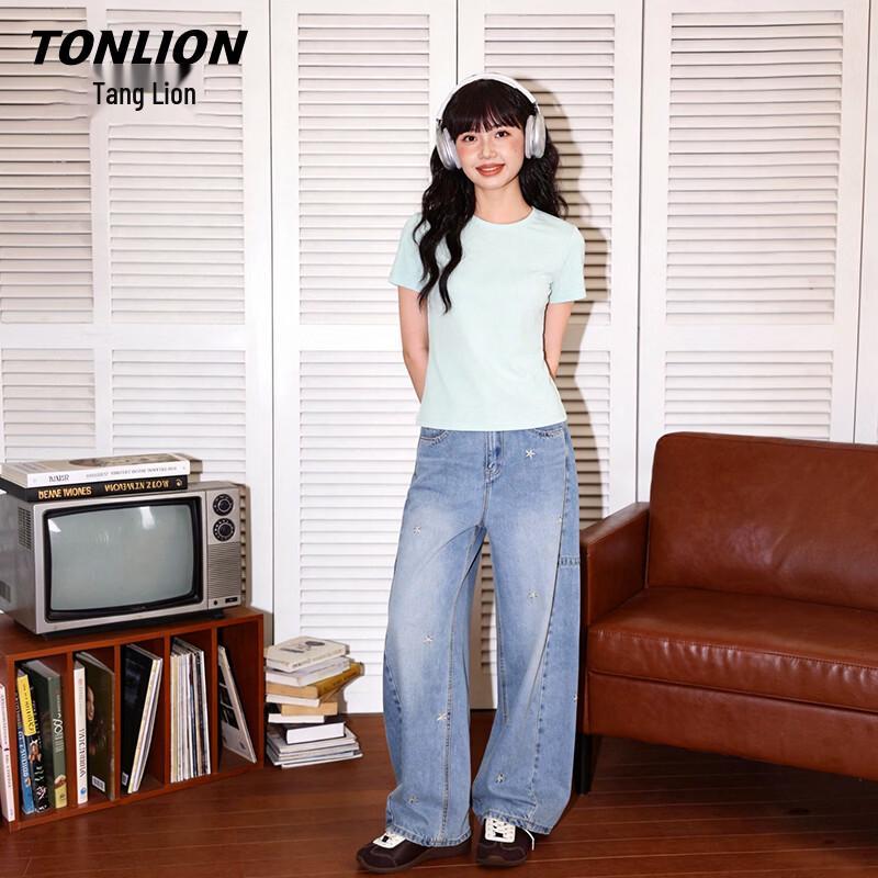 TonLion Women s Breathable Cool Short Sleeve Slim Fit T-shirt S
