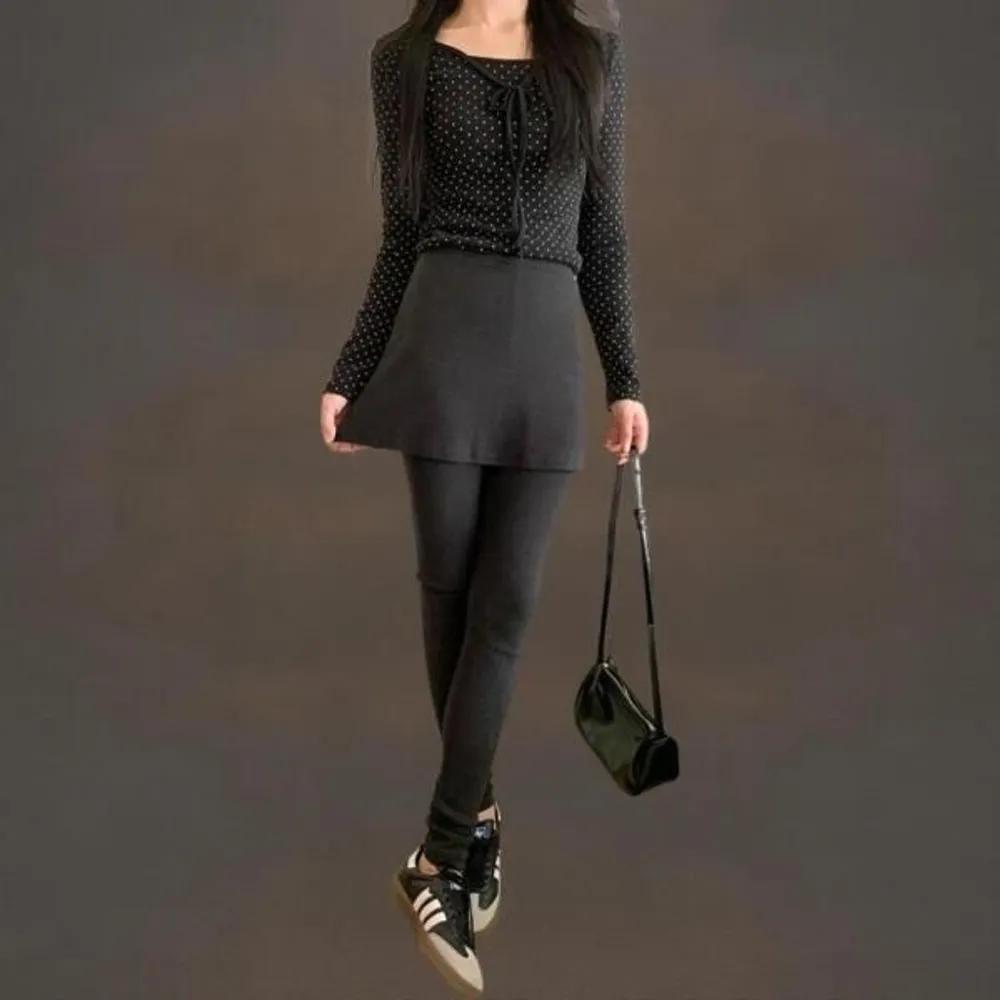 Women s spandex cotton mini skirt layered style Melange/FREE