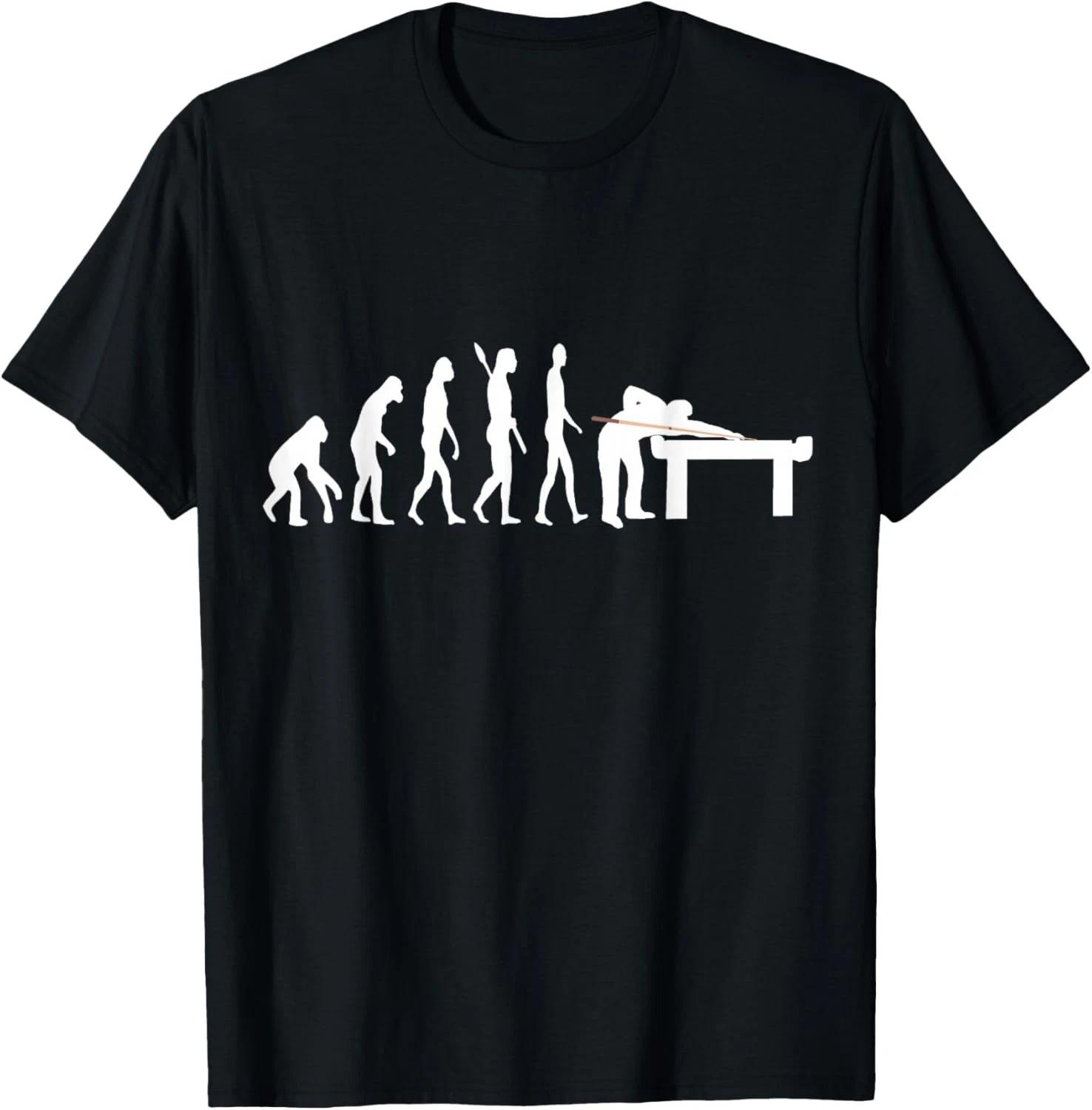 

Pool Billard Evolution Snooker Player Table 8 Ball Gift Unisex T-Shirt 4XL