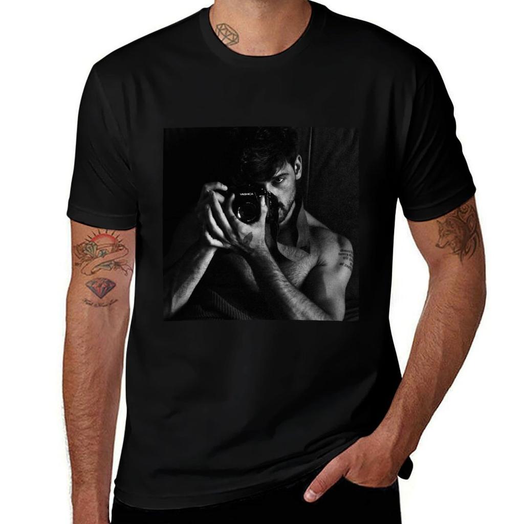 Michele Morrone 365 Dni T-Shirt Lässiges Alltags-Kurzarm-T-Shirt