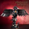 MOC Technical Gothic Mechanical Animals Dark Crow Model Building Blocks Assembly Bricks Toys Desktop Ornaments Kids Adults Gifts