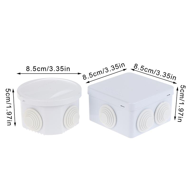 ABS Electrical Junction Box DIY Power Control Case IP65 Waterproof For Cable Wire Connection Enclosure For Indoor/Outdoor